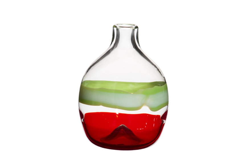Vase Singleflower Italia Murano glass Carlo Moretti