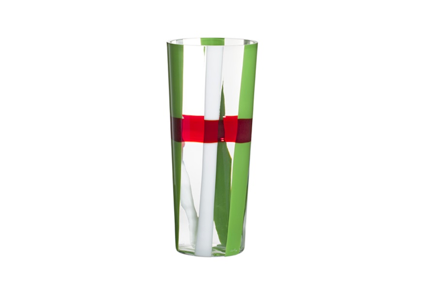 Vase Troncocono Murano glass Italy Carlo Moretti