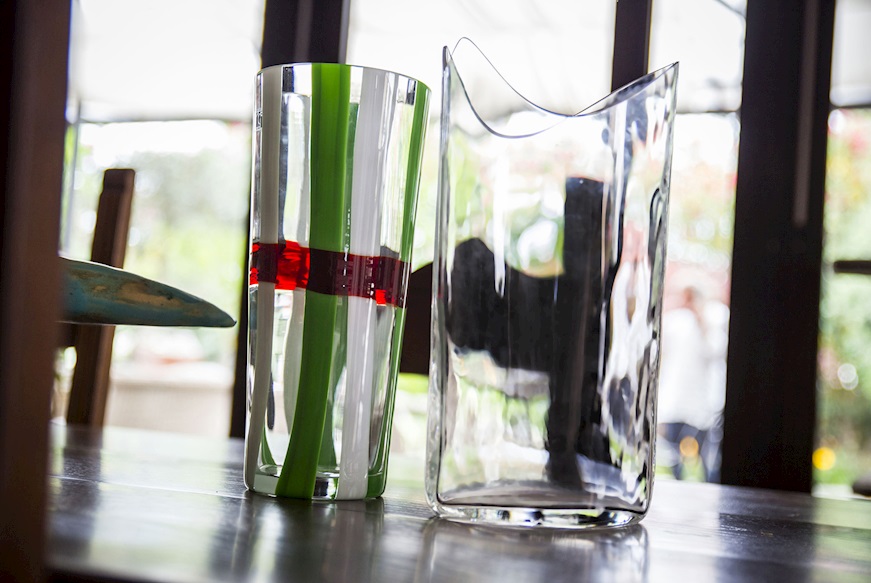 Vase Troncocono Murano glass Italy Carlo Moretti