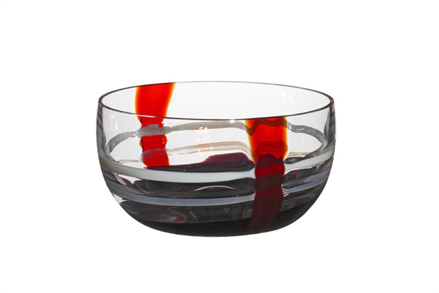 Bowl Mignon Murano glass Samurai Carlo Moretti