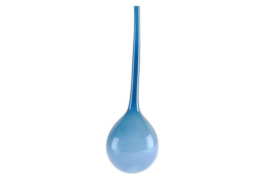 Vase Bolle Murano glass blue avio Nasonmoretti