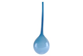 Vaso Bolle vetro di Murano blu avio Nasonmoretti