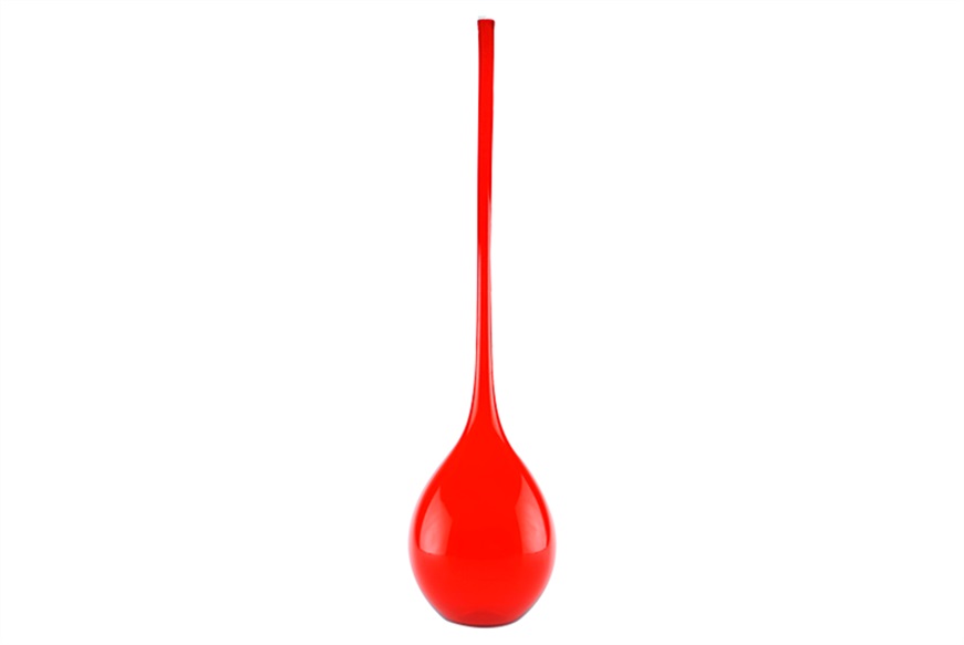 Vase Bolle Murano glass red Nasonmoretti