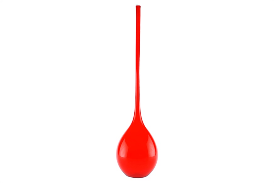 Vaso Bolle vetro di Murano rosso Nasonmoretti