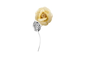 Rose Capodimonte silver yellow Selezione Zanolli
