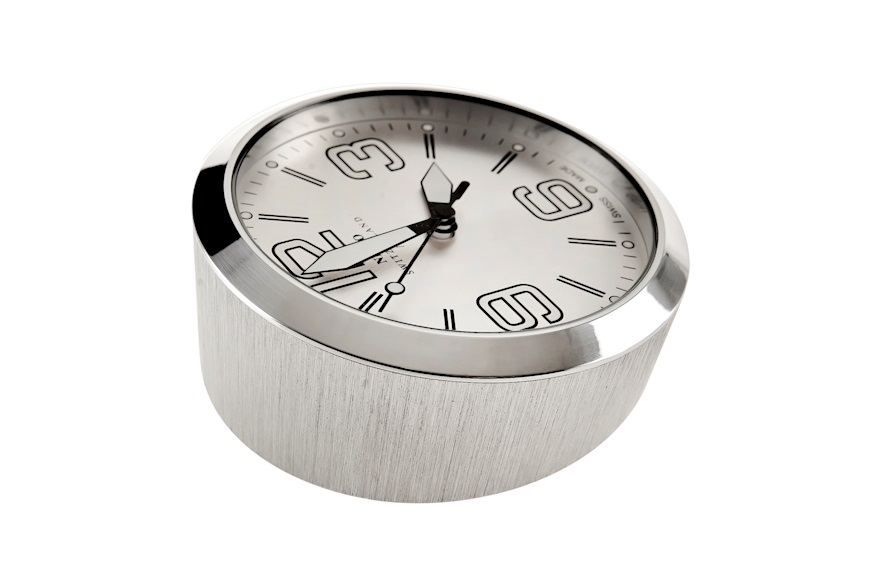 Orologio da Tavolo Fora acciaio spazzolato Nepro