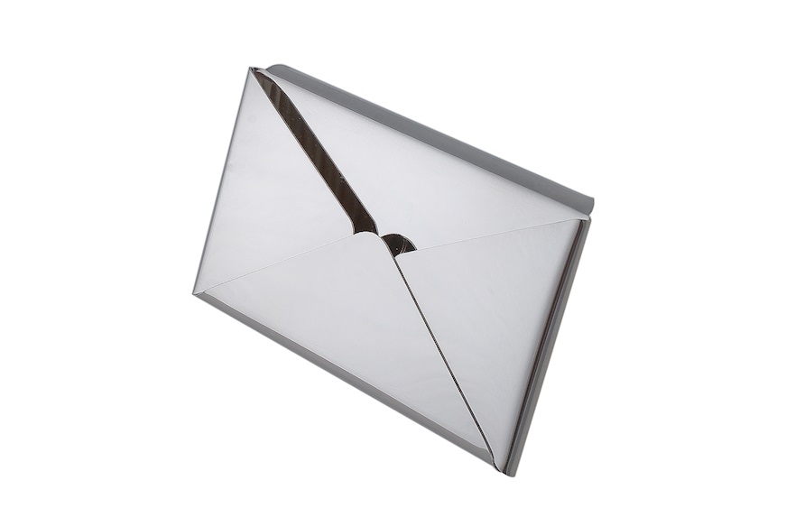 Business card holder silver in the shape of envelope Selezione Zanolli