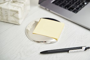 Porta biglietti adesivi silver plated Selezione Zanolli