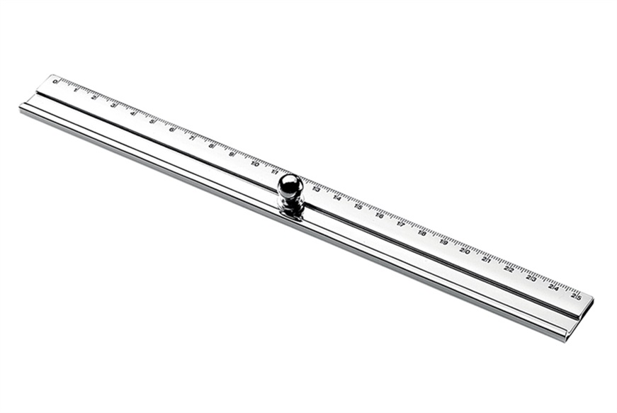 Ruler Magellano silver plated 25 cm Selezione Zanolli