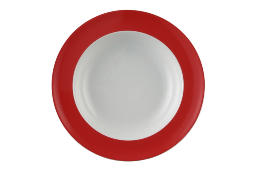 Soup plate Sunny Day New Red porcelain Thomas