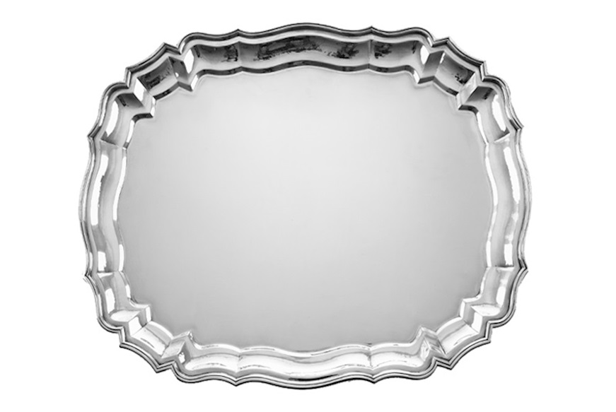 Oval tray Antique silver Selezione Zanolli