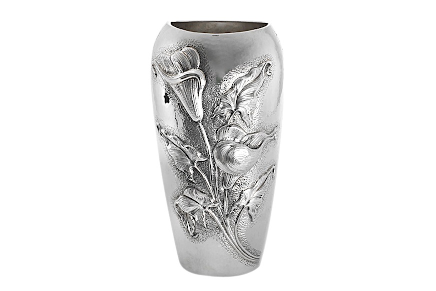 Vaso argento ovale con decoro calle Selezione Zanolli