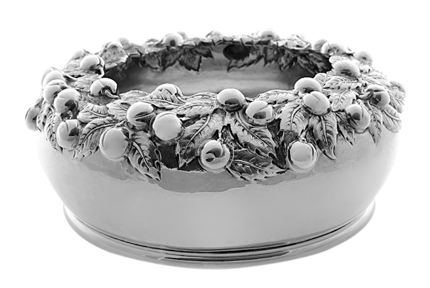 Centrotavola argento decoro ciliegie Selezione Zanolli