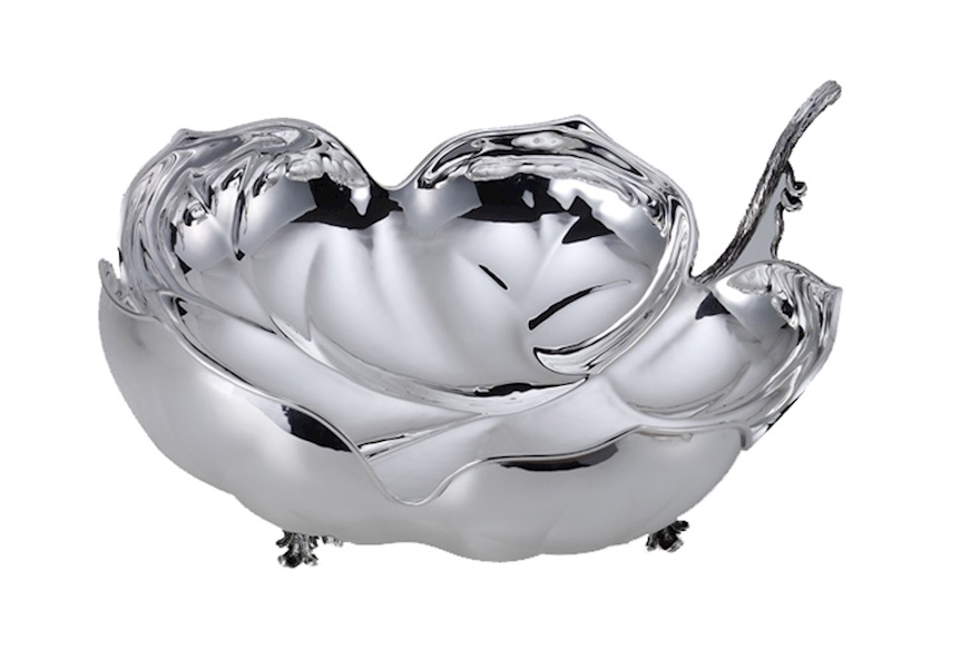 Centerpiece La Foglia silver Selezione Zanolli