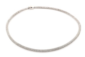 Collana argento rodiato con chiusura a calamita Selezione Zanolli