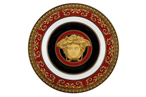 Dessert plate Medusa porcelain Versace