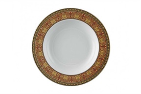Soup plate Medusa porcelain Versace