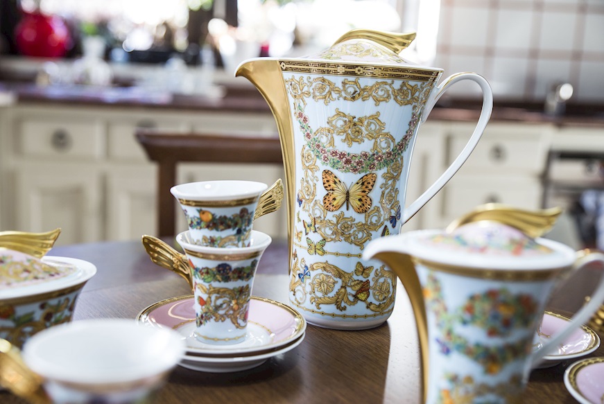 Coffeepot Le Jardin porcelain Versace