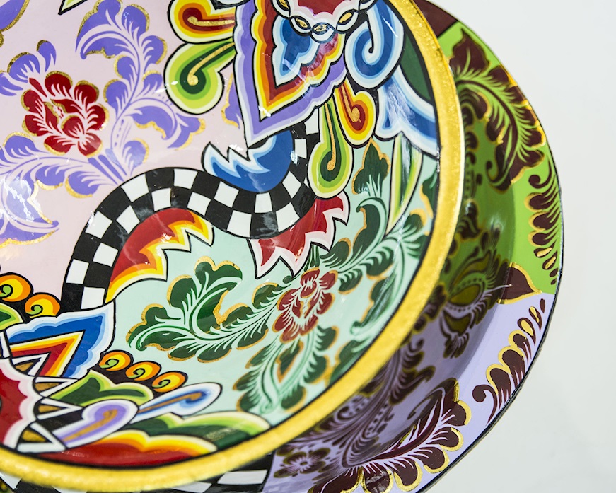 Bowl L hand painted Tom's Drag
