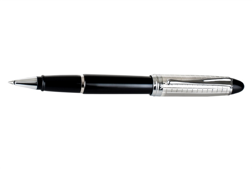 Roller pen Ipsilon Quadra silver black Aurora