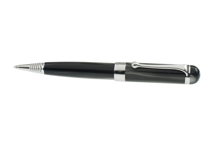 Ballpoint pen Alpha chrome and iridescent black Aurora