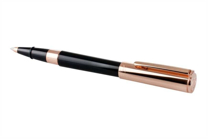 Roller pen Tu Metal Cap black and rosè gold Aurora