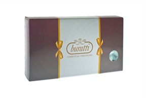 Confetti Cuore Cioccolato Azzurro in confezione da 1 kg Buratti