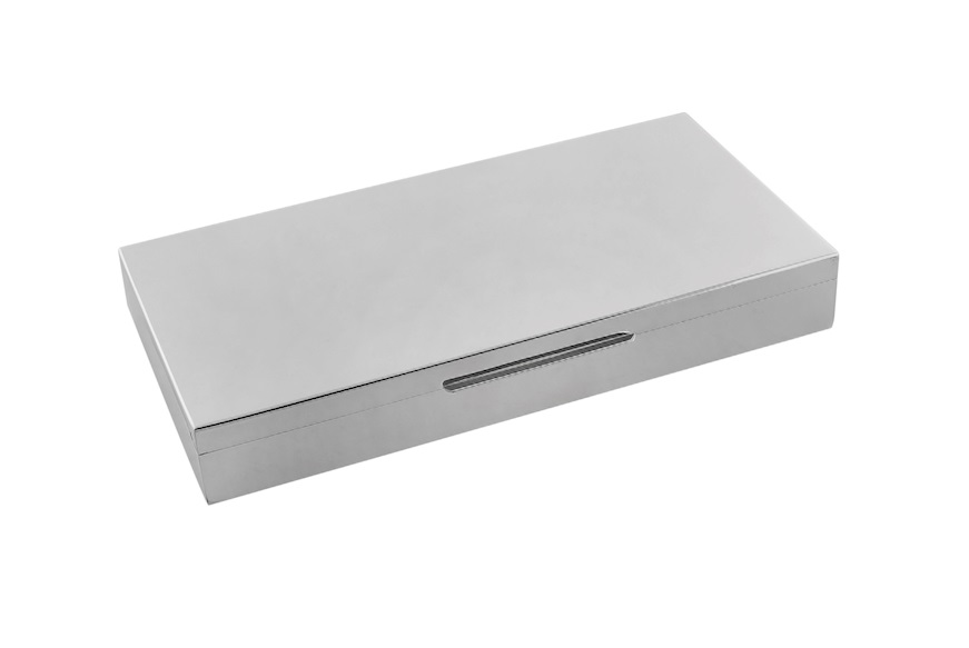 Box silver shiny with wooden interior Selezione Zanolli