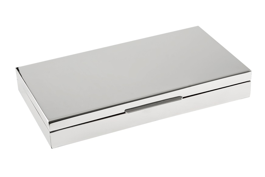 Box silver shiny with wooden interior Selezione Zanolli