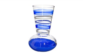Vase Troncosfera St. Tropez Murano glass Carlo Moretti