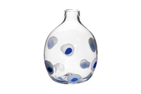 Vase Singleflower Capri Murano glass Carlo Moretti