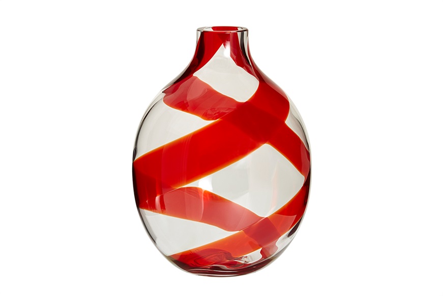 Vaso Singleflower vetro di Murano Carlo Moretti