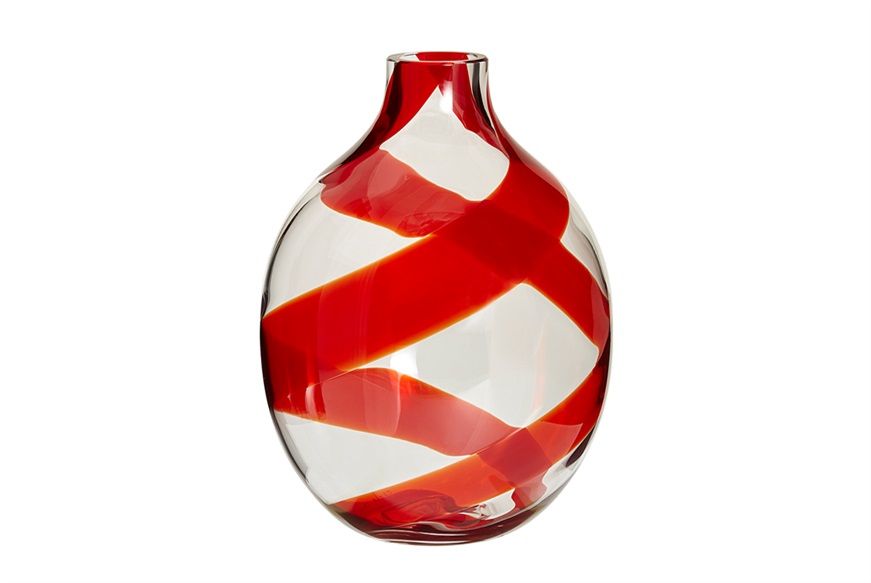 Vase Singleflower Murano glass Carlo Moretti