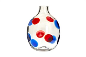 Vase Singleflower Murano glass Carlo Moretti