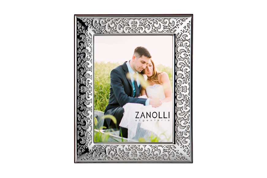 Picture frame bilaminated Silver in Barocco style Selezione Zanolli