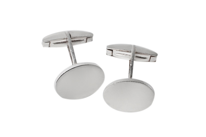 Oval Cufflinks silver Selezione Zanolli