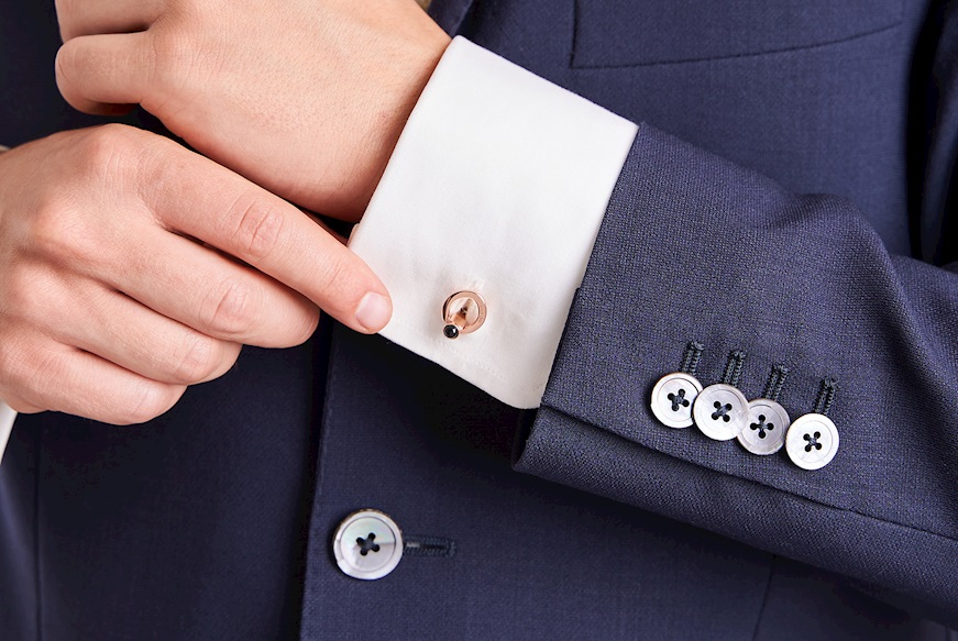 Cufflinks silver with stones Selezione Zanolli