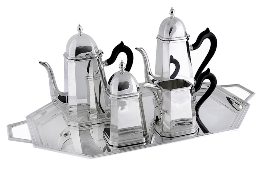 Coffee set Milano silver 4 pieces Selezione Zanolli