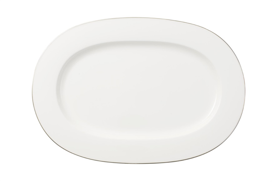 Platter Anmut Platinum n.1 porcelain oval Villeroy & Boch