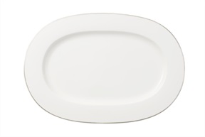 Platter Anmut Platinum n.1 porcelain oval Villeroy & Boch