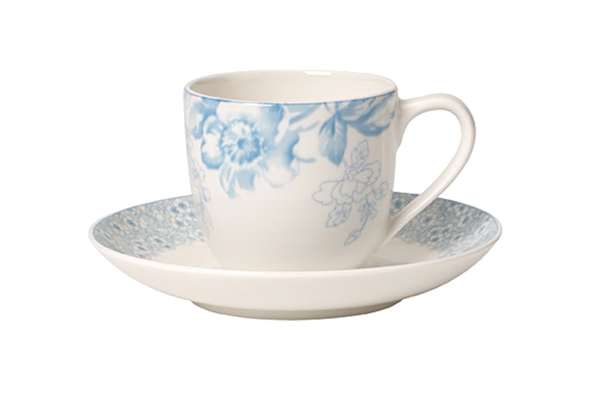 Tazza espresso Floreana porcellana blue con piatto Villeroy & Boch