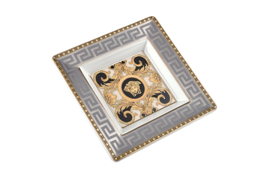 Square bowl Prestige Gala porcelain Versace