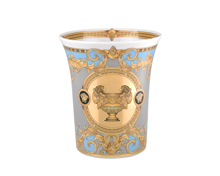 Vase Prestige Gala Bleu porcelain Versace