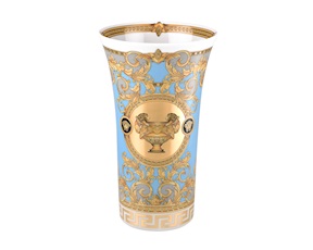 Vase Prestige Gala Bleu porcelain Versace