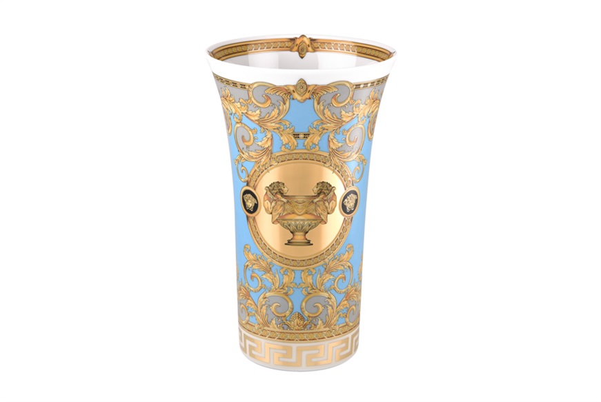 Vase Prestige Gala Le Bleu porcelain Versace