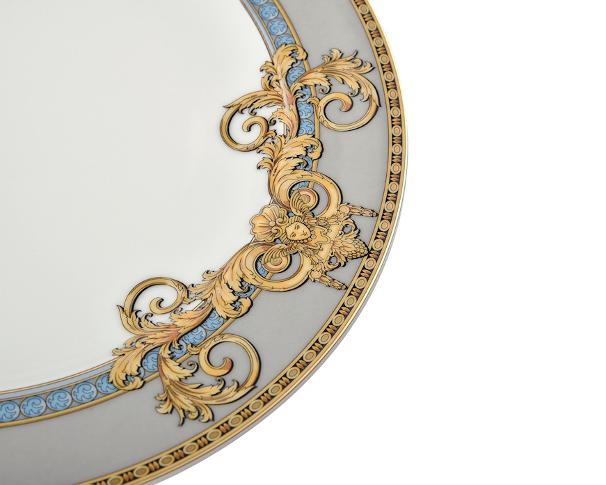 Dessert plate Prestige Gala Bleu porcelain Versace