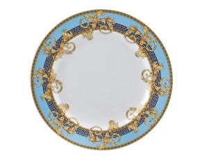 Dinner plate Prestige Gala Bleu porcelain Versace