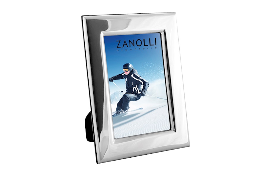 Picture frame silver with shiny bold band Selezione Zanolli