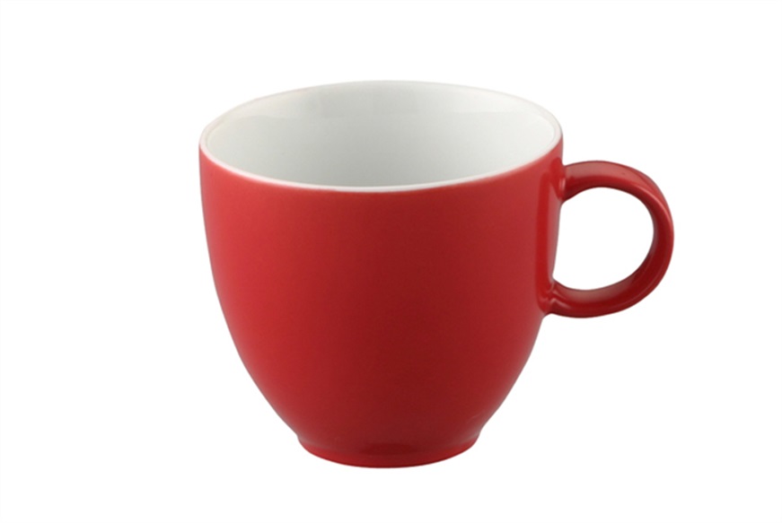 Coffee cup Sunny Day New Red porcelain with saucer Thomas