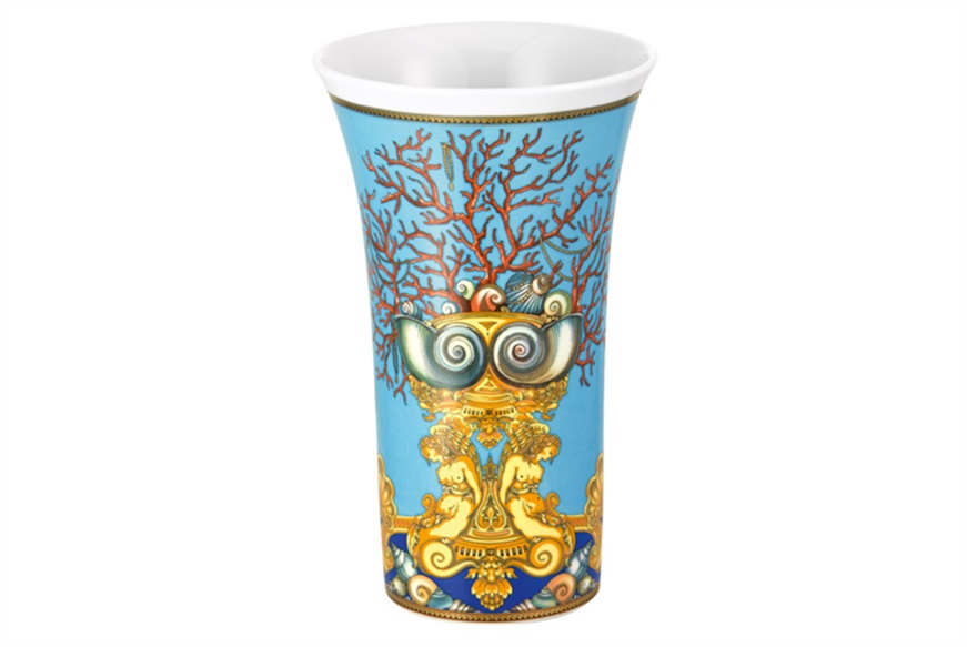 Vase Les Tresors de la mer porcelain Versace